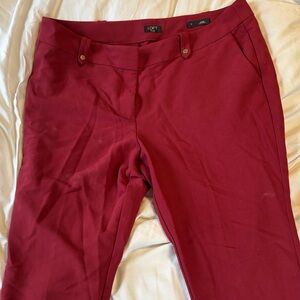 Loft Plus “Slim” Red Ankle Length Trousers